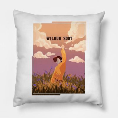 Wilbur Soot Ghost Bur Throw Pillow Official Wilbur Soot Merch