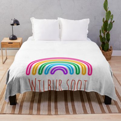 Wilbur Soot Rainbow Throw Blanket Official Wilbur Soot Merch
